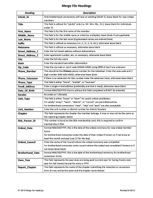 Boy Scouts of America Membership Form