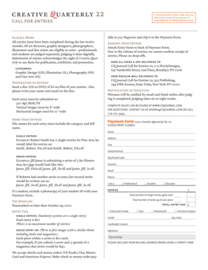 Creative Quarterly Call for Entries 22