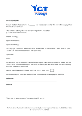 Donation Form