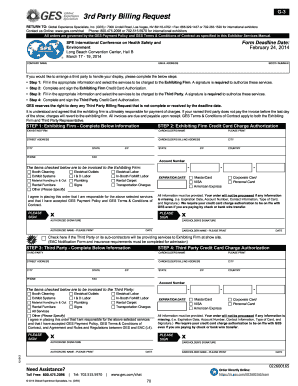 Third Party Billing Request Form