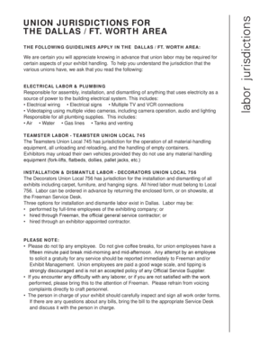 Freeman Installation and Dismantle Labor Form