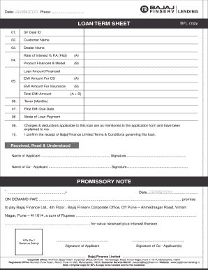 Term sheet sample pdf - pro disability