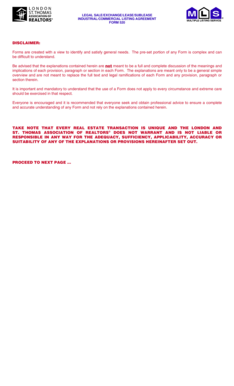 Industrial Commercial Listing Agreement Form 520
