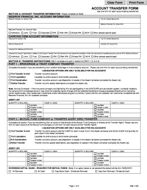 Mesirow Financial Account Transfer Form