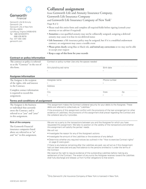 Collateral Assignment Form