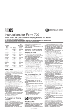 Instructions for Form 709