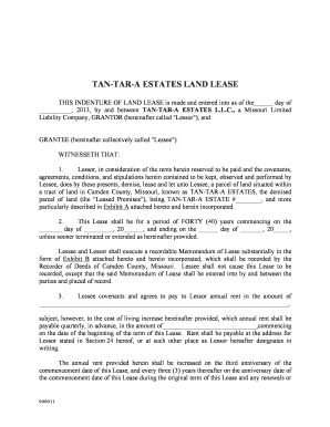 Sample Tan-Tar-A Estates Land Lease pdf - the Tan-Tar-A Estates bb