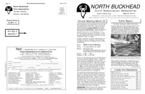 North Buckhead Newsletter Membership Form