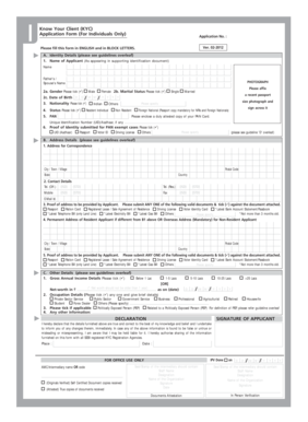 KYC Application Form