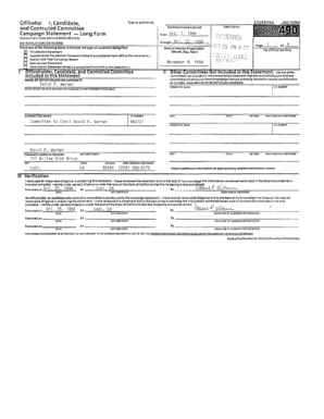 California Campaign Statement Long Form