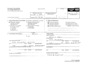 California Campaign Disclosure Statement