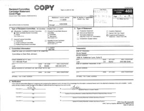 California FPPC Form 460