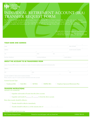 IRA Transfer Request Form