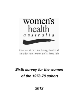 Women's Health Survey 2012