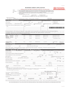 Vehicle Credit Application Disclosures