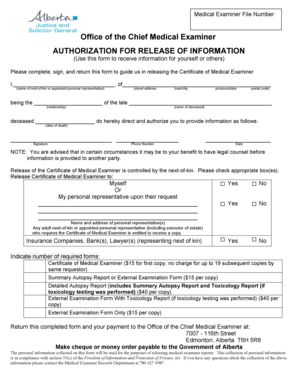 Authorization for Release of Information Form - Print ... - Alberta Justice - justice alberta