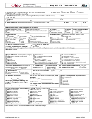 Ohio Client Intake Form 641