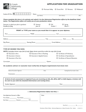Application for Graduation