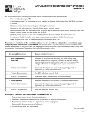 Dependency Override Application