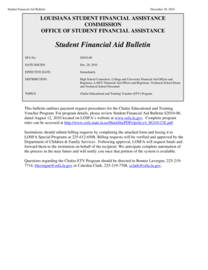 Chafee Educational and Training Voucher Payment Request Form