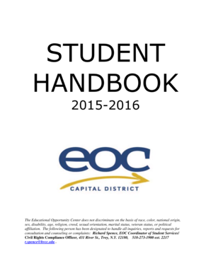 EOC Student Handbook - Hudson Valley Community College - hvcc