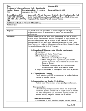Sierra College Parental Consent Form