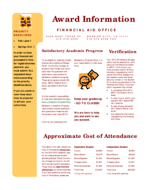 Financial Aid Verification Form