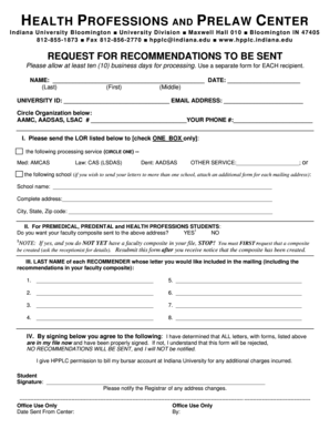 Request for Recommendations to be Sent