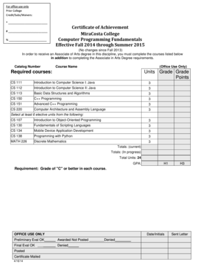 Computer Programming Fundamentals - MiraCosta College - miracosta