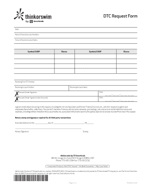 DTC Request Form