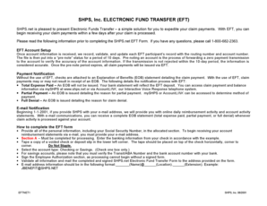 SHPS Electronic Fund Transfer Form