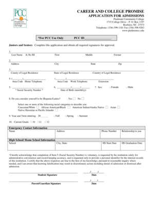 Career and College Promise Application