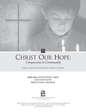 Christ Our Hope Annual Appeal Intention Card