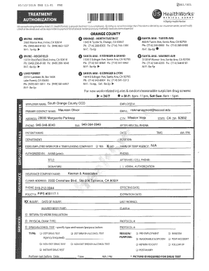 Dignity Health Employee Treatment Authorization