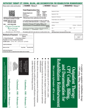 Outpatient Therapy CPT Coding, Billing, and Documentation Seminar