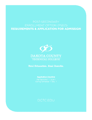 Minnesota PSEO Application for Admission