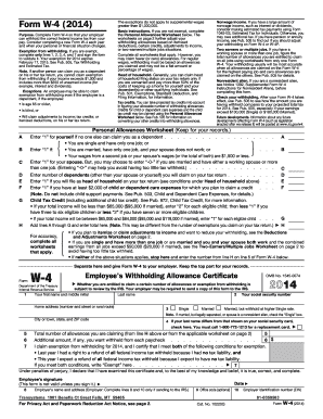 Form W-4 (2014)