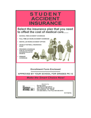 Student Accident Insurance Enrollment Form