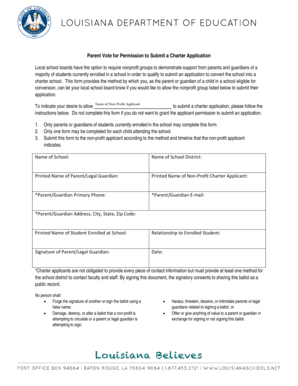 Parent Vote for Charter Application Permission