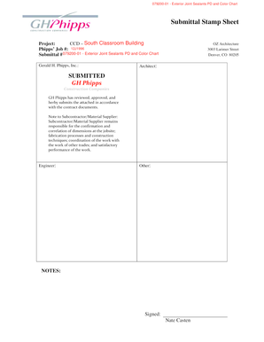 Exterior Joint Sealants PD and Color Chart - GH Phipps ...