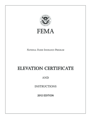 National Flood Insurance Program Elevation Certificate