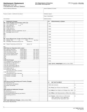 HUD-1A Settlement Statement