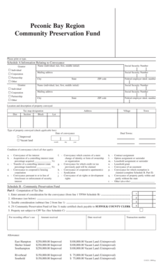 Community Preservation Fund Conveyance Form