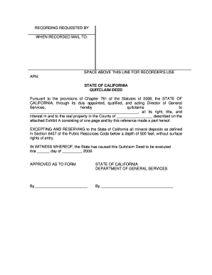 California Quitclaim Deed