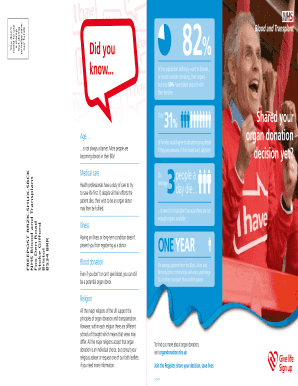 UK Organ Donor Registration Form