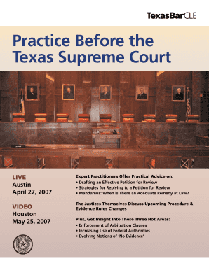 Practice Before the Texas Supreme Court - Bracewell amp Giuliani