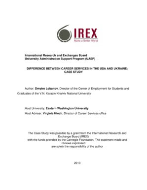 Case study examples pdf - Lobanov Case Study.pdf - IREX - irex