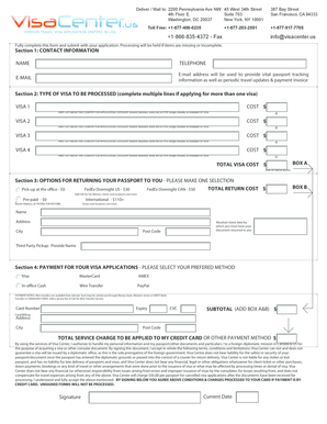 US Embassy Registration Request Form
