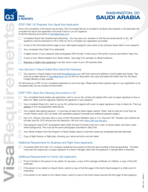 Saudi Arabia Visa Application