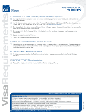 Turkey Visa Application Form